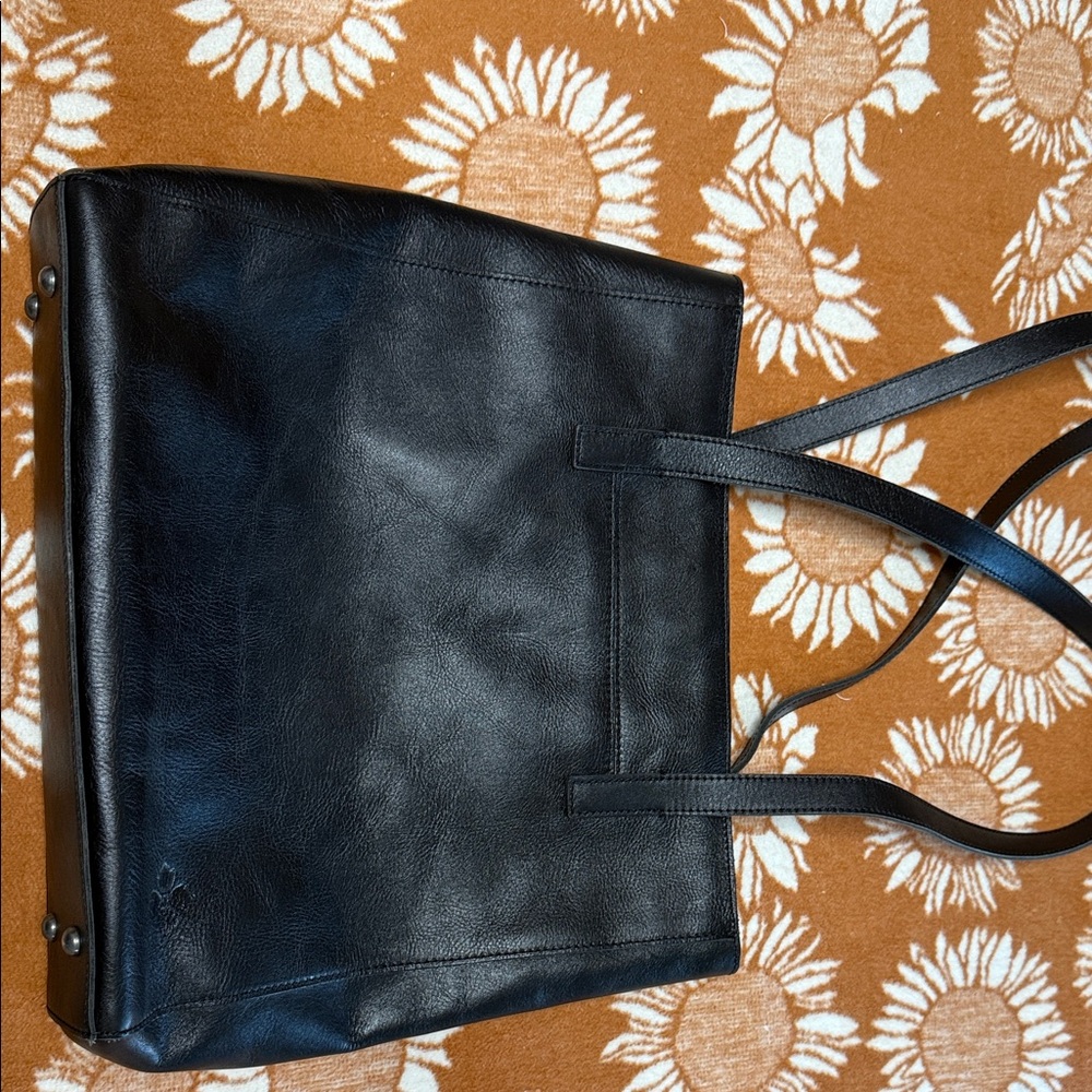 Patricia Nash Black Leather Women's Tote Bag - Picture 3 of 4